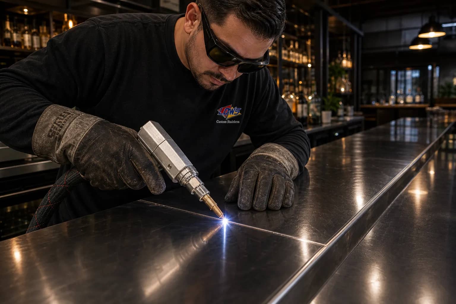 Laser Welding at Low's Custom Stainless